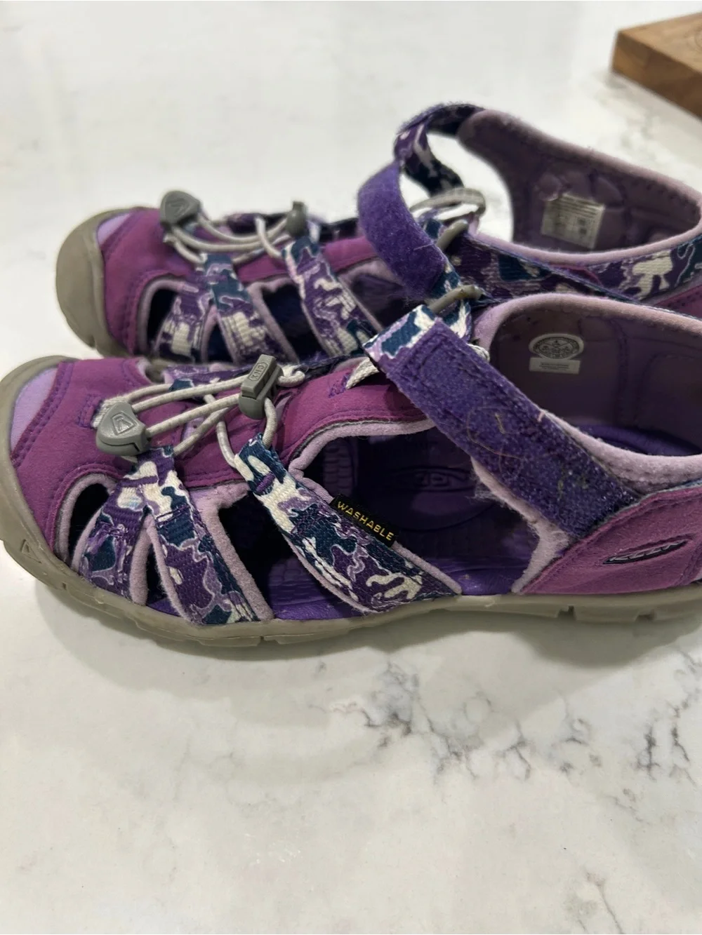 KEEN Kids Purple and Gray Closed-Toe Sandal